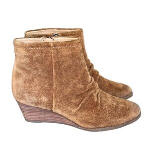 Franco Sarto Winston Leather Wedge Ankle Boots